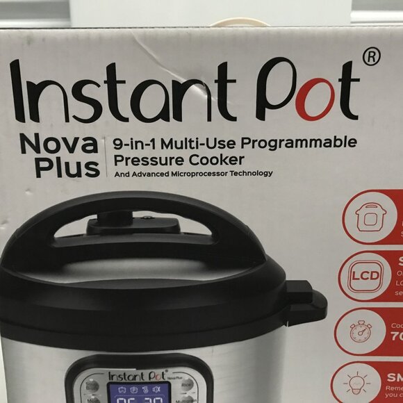 Instant Pot Nova Plus 9-in-1 Multi-Use Programmable Pressure Cooker 6 Quart Brus - Picture 2 of 7